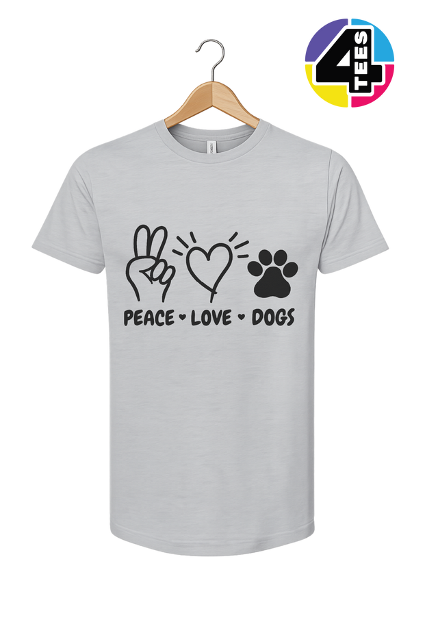 Peace, Love, Dogs Tee