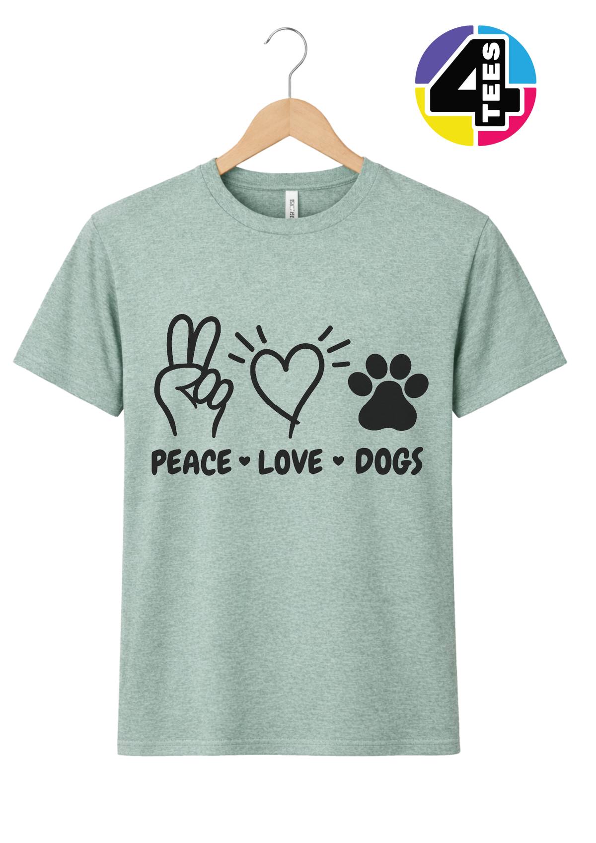 Peace, Love, Dogs Tee