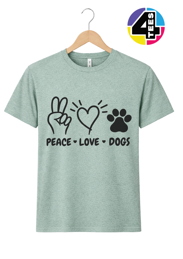 Peace, Love, Dogs Tee