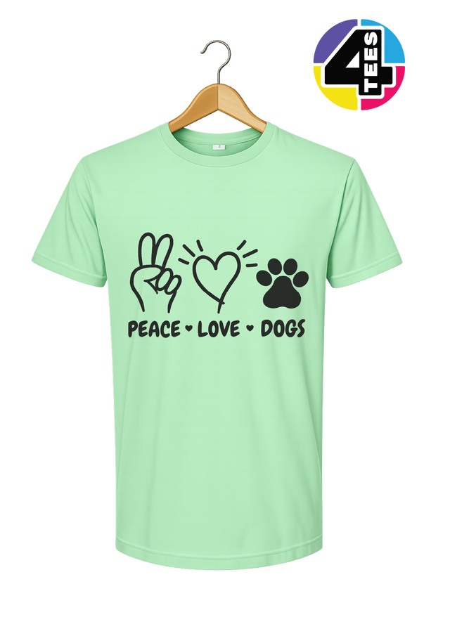 Peace, Love, Dogs Tee