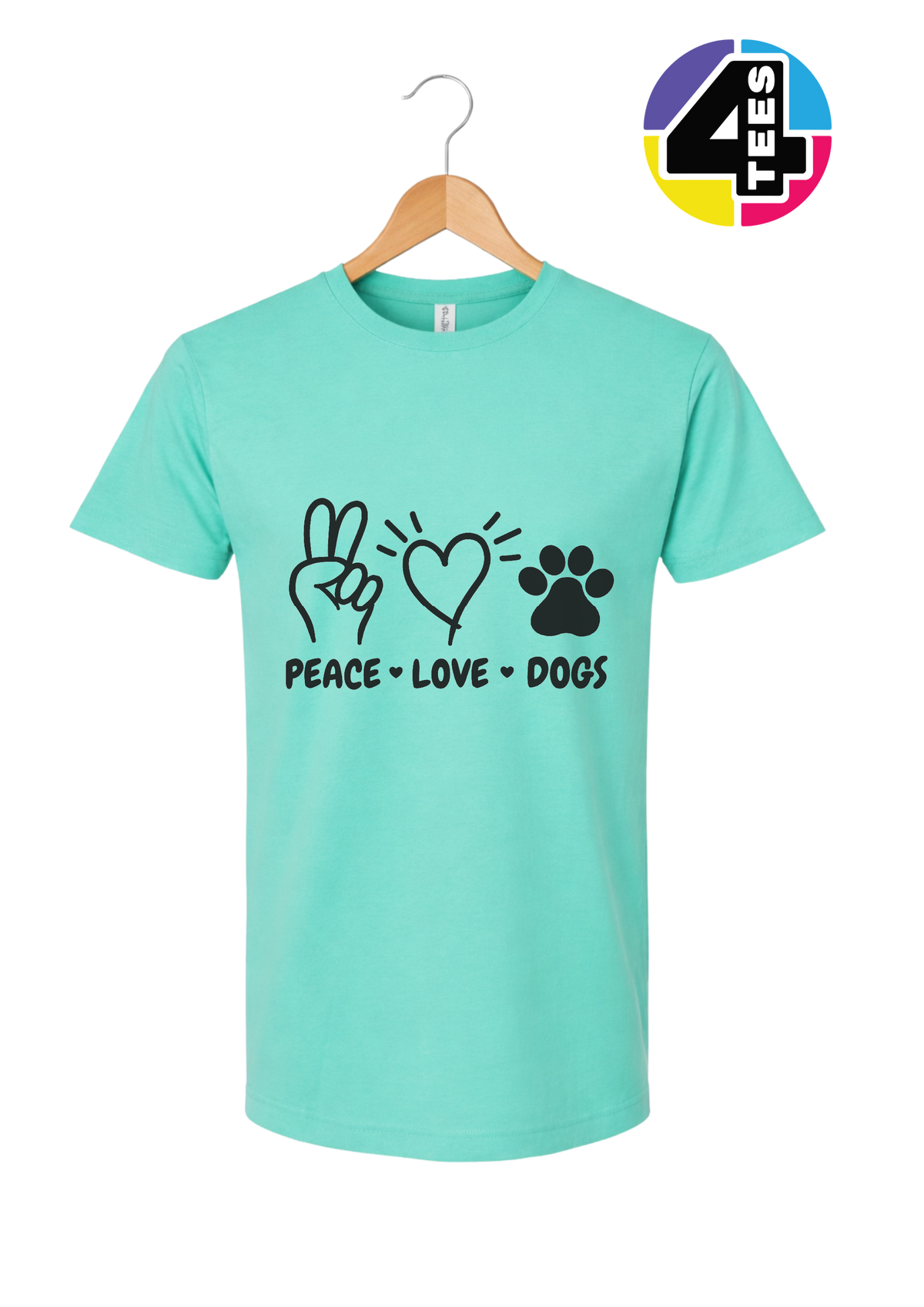 Peace, Love, Dogs Tee