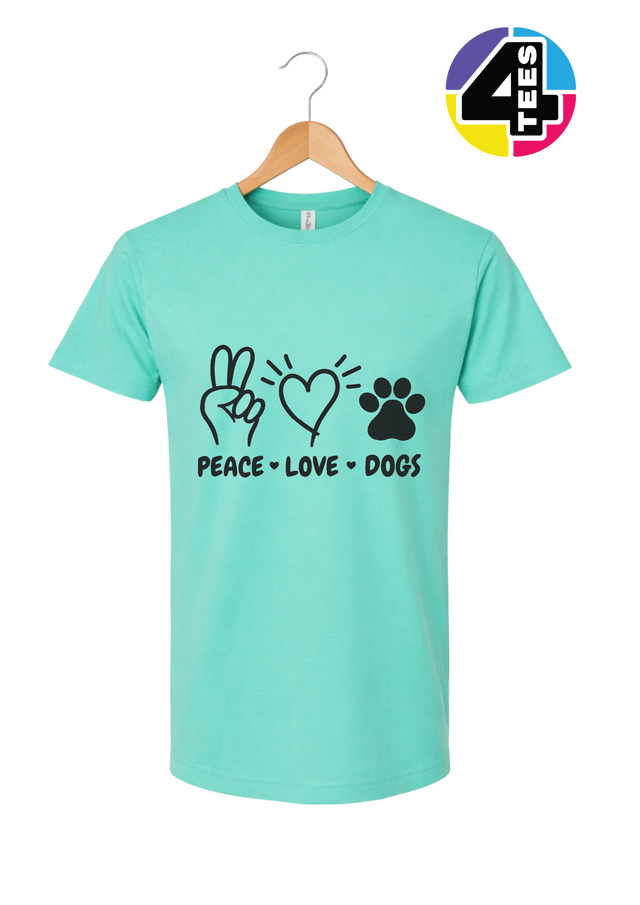 Peace, Love, Dogs Tee