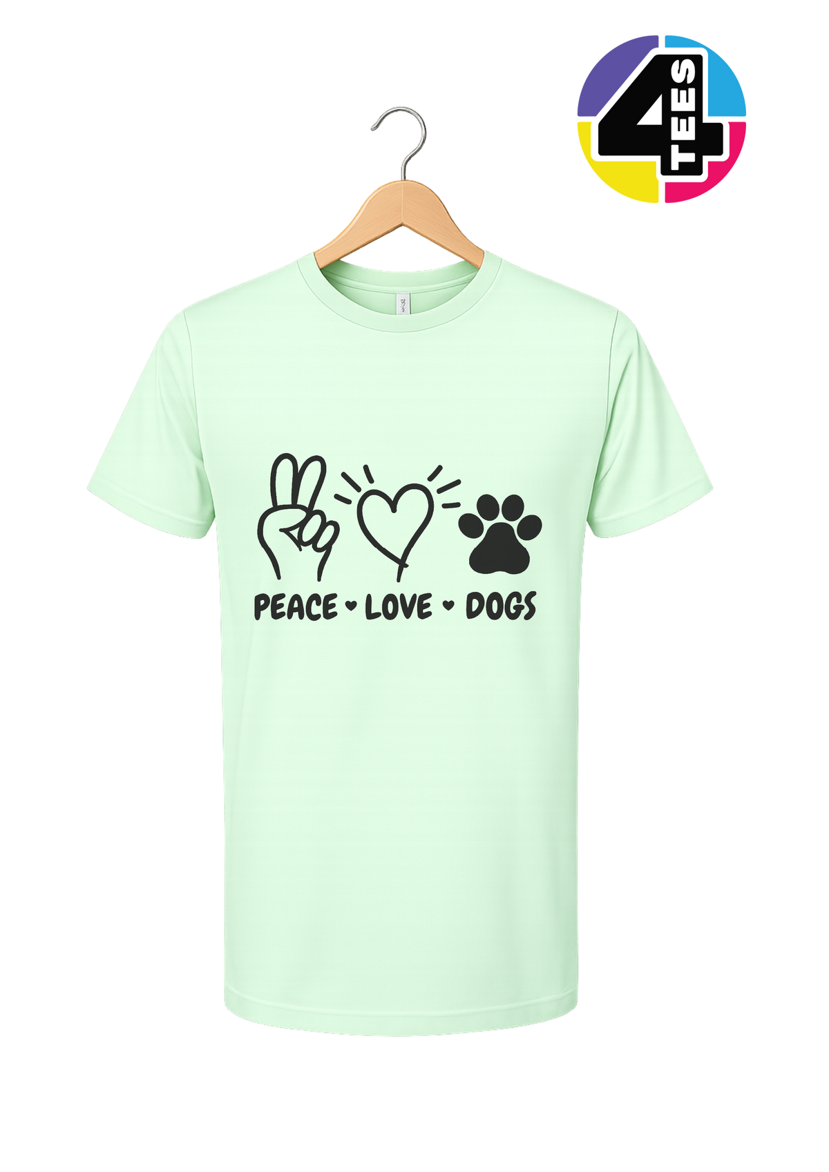 Peace, Love, Dogs Tee