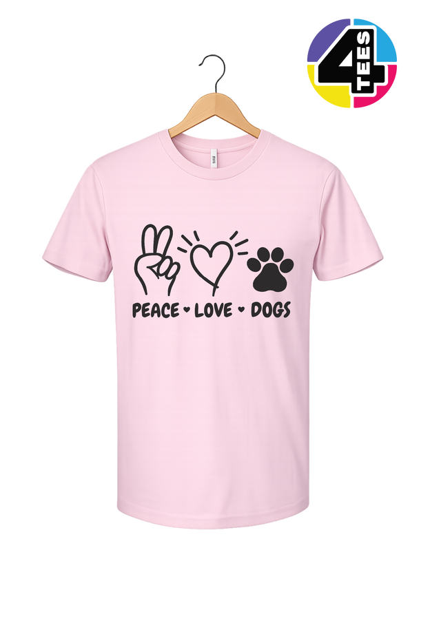 Peace, Love, Dogs Tee