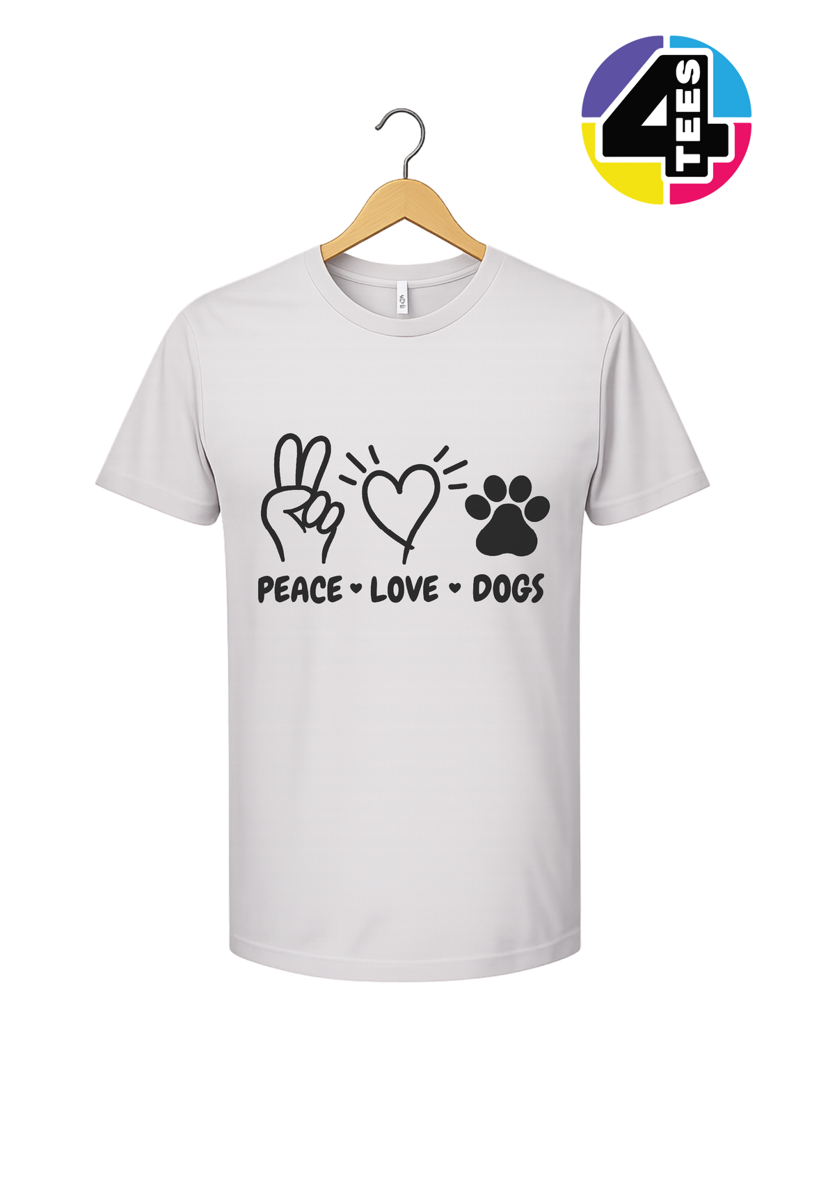 Peace, Love, Dogs Tee
