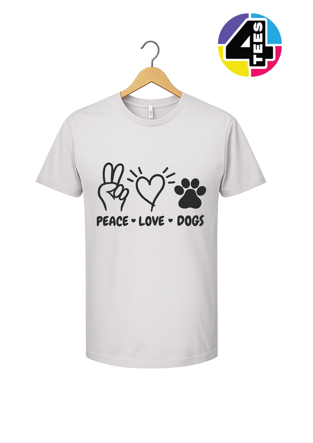 Peace, Love, Dogs Tee