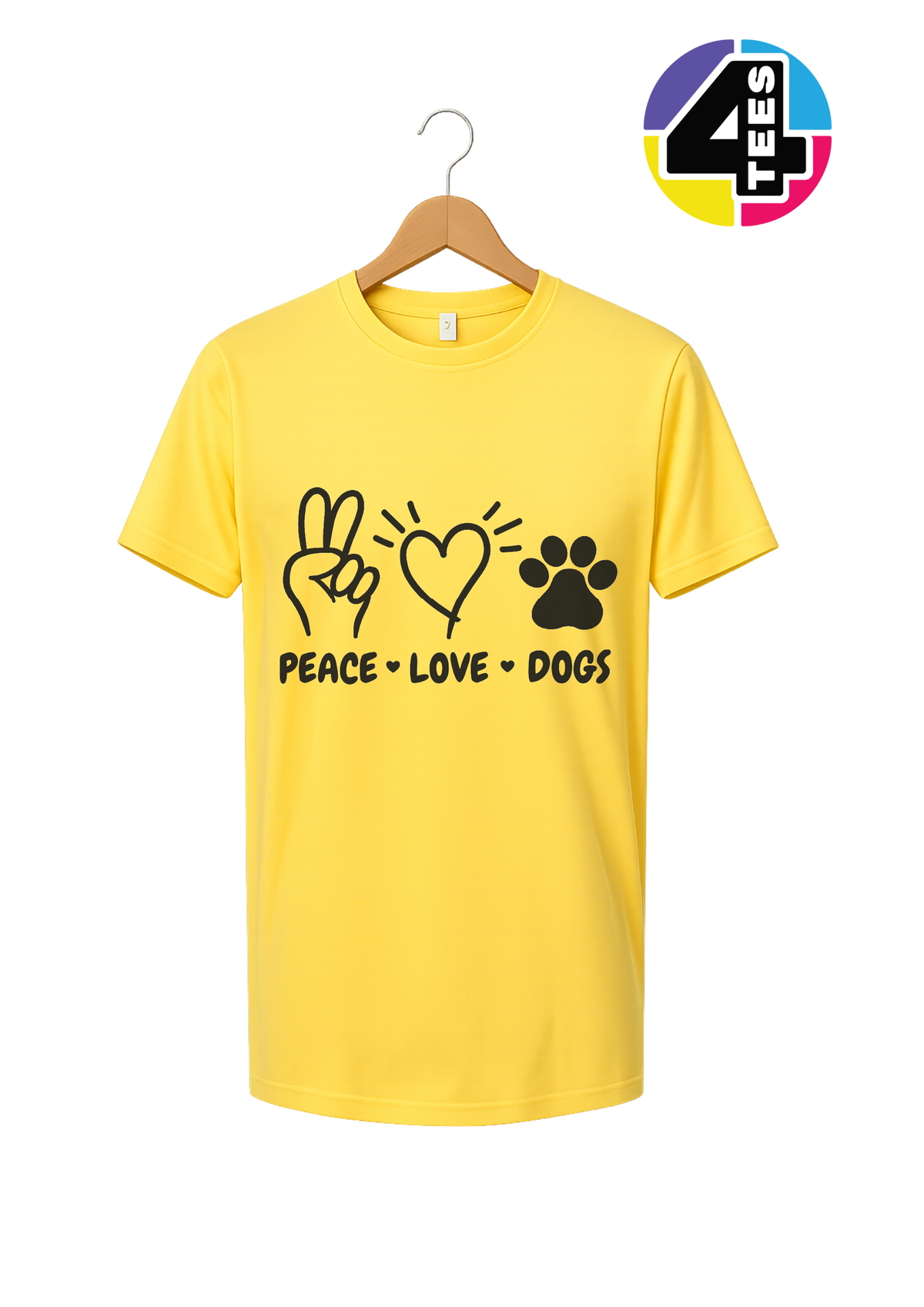 Peace, Love, Dogs Tee