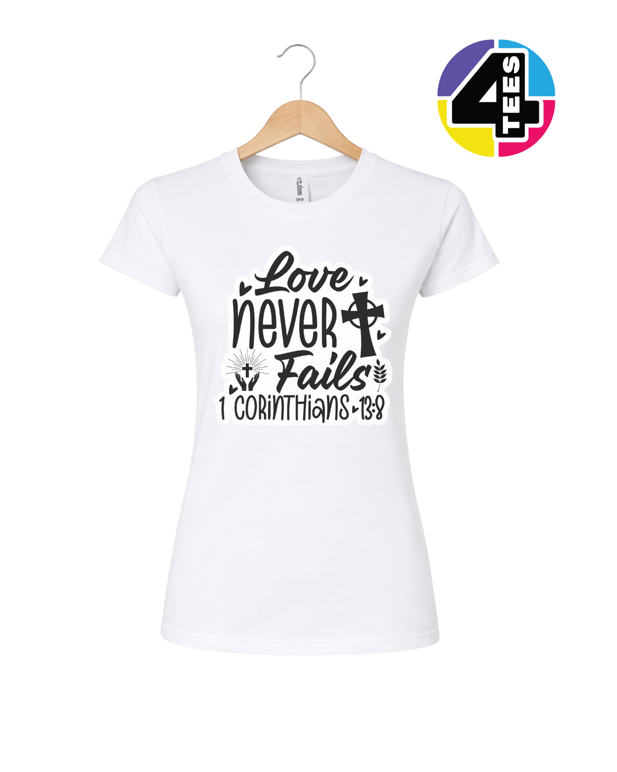 Love Never Fails Women's Tee