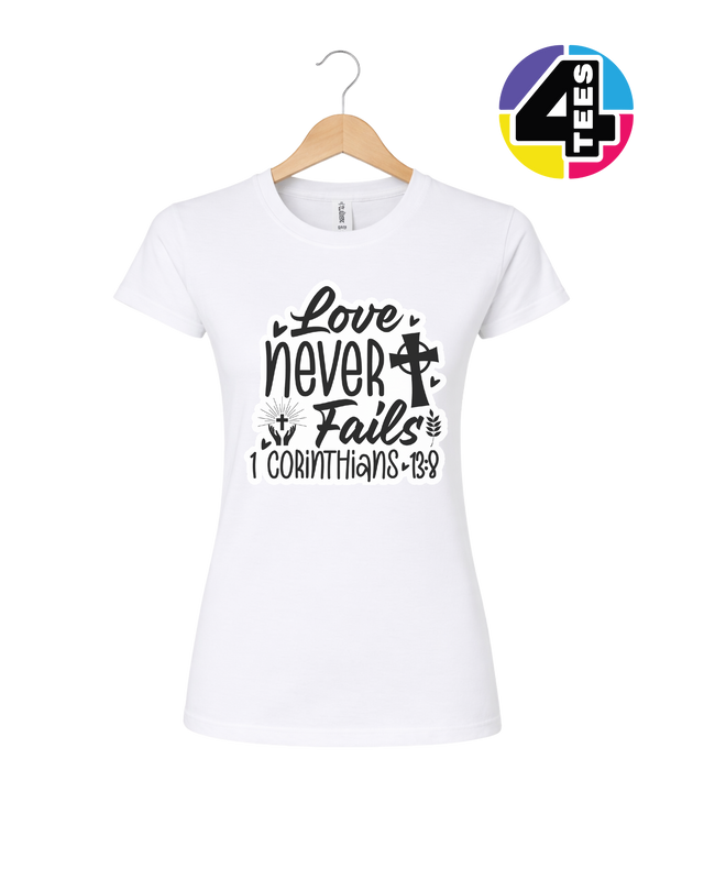 Love Never Fails Women's Tee