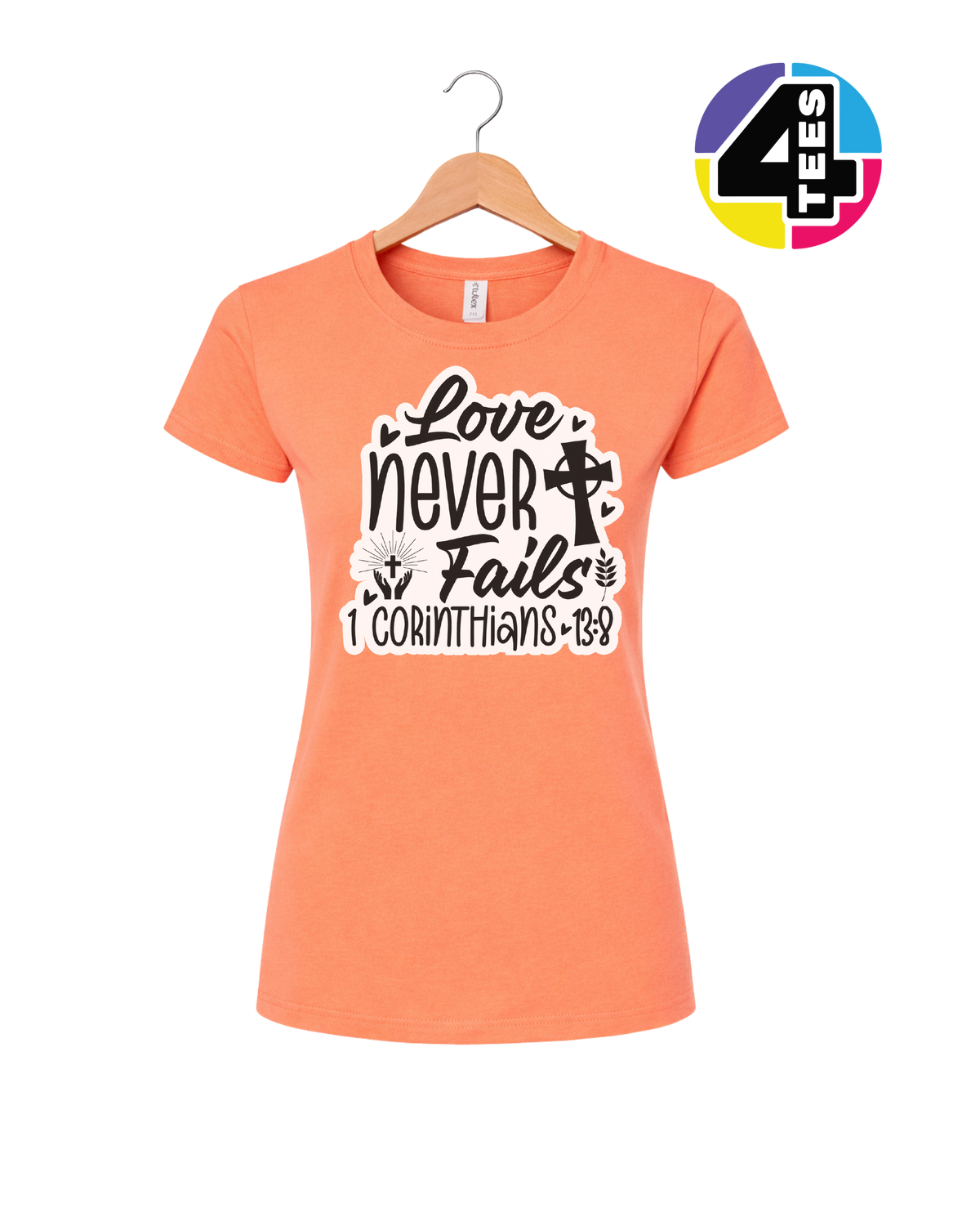 Love Never Fails Women's Tee