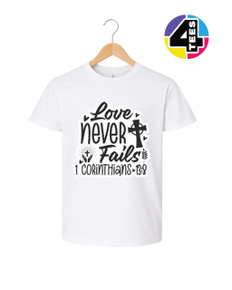 Love Never Fails Youth Tee