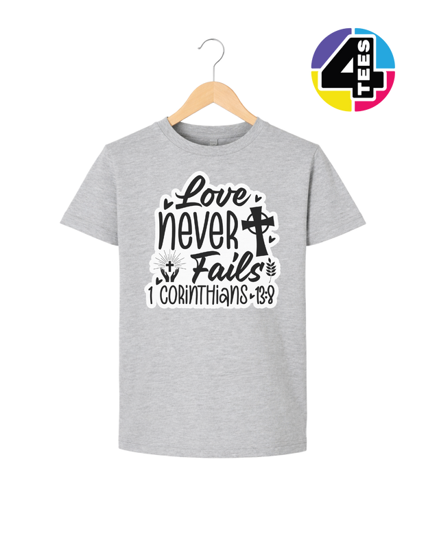 Love Never Fails Youth Tee