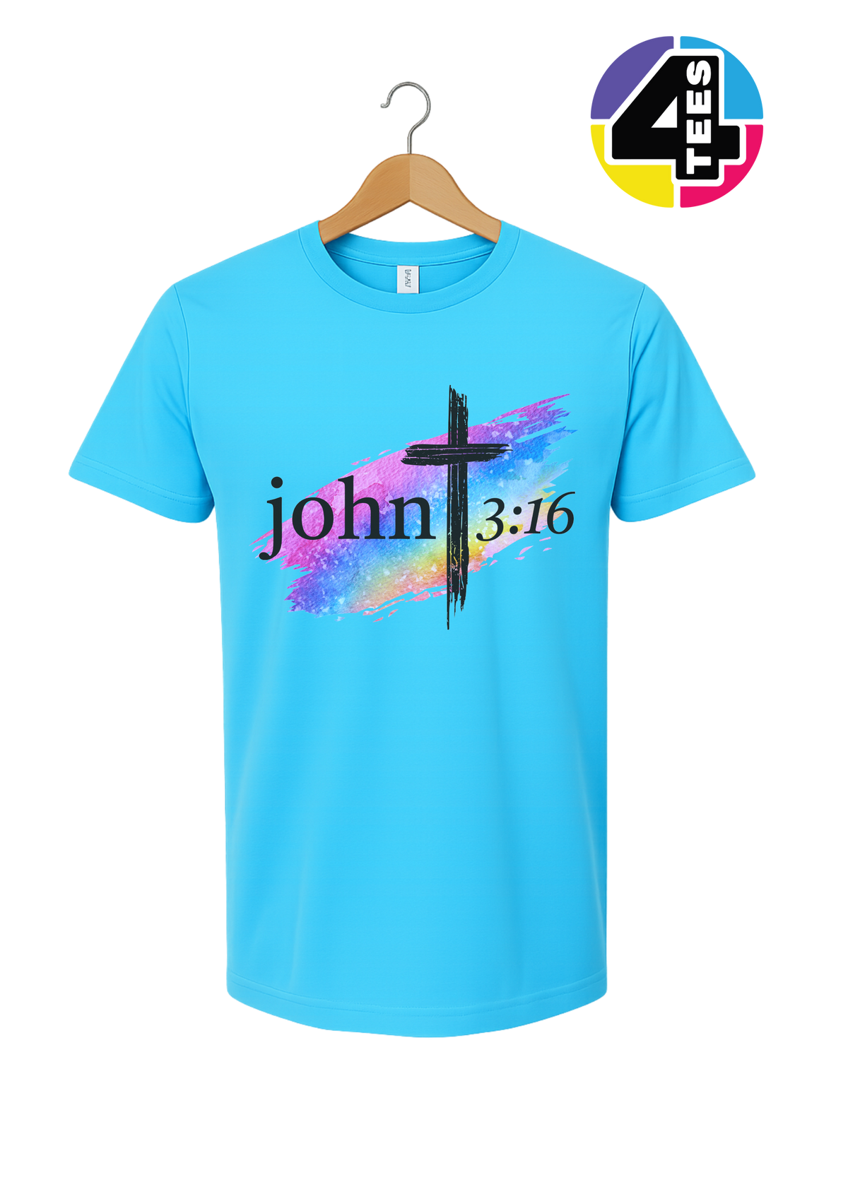 John 3:16 Rainbow Faith Tee