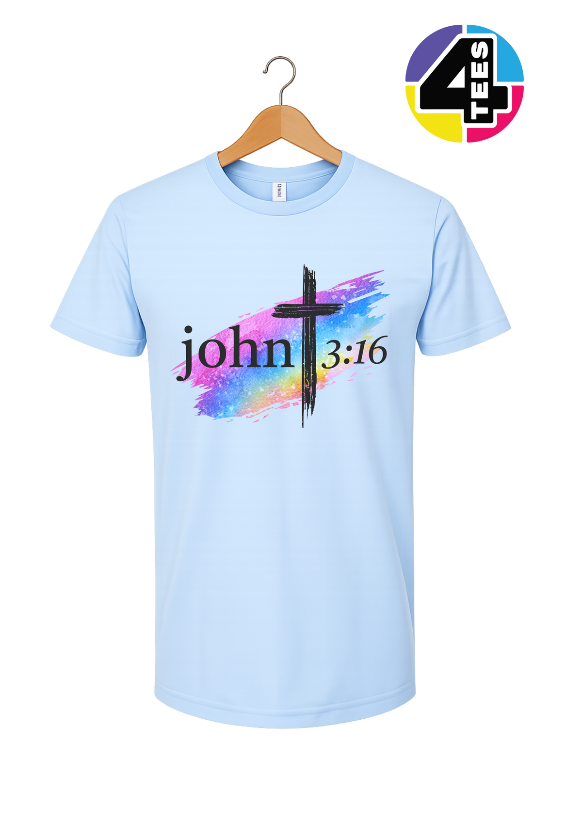 John 3:16 Rainbow Faith Tee
