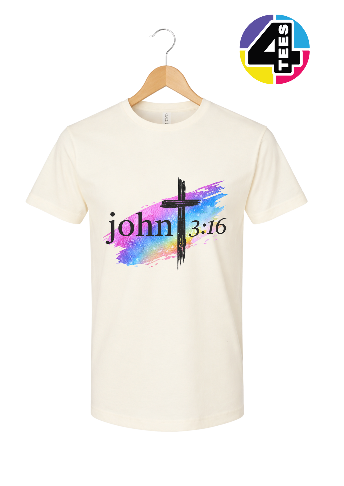 John 3:16 Rainbow Faith Tee