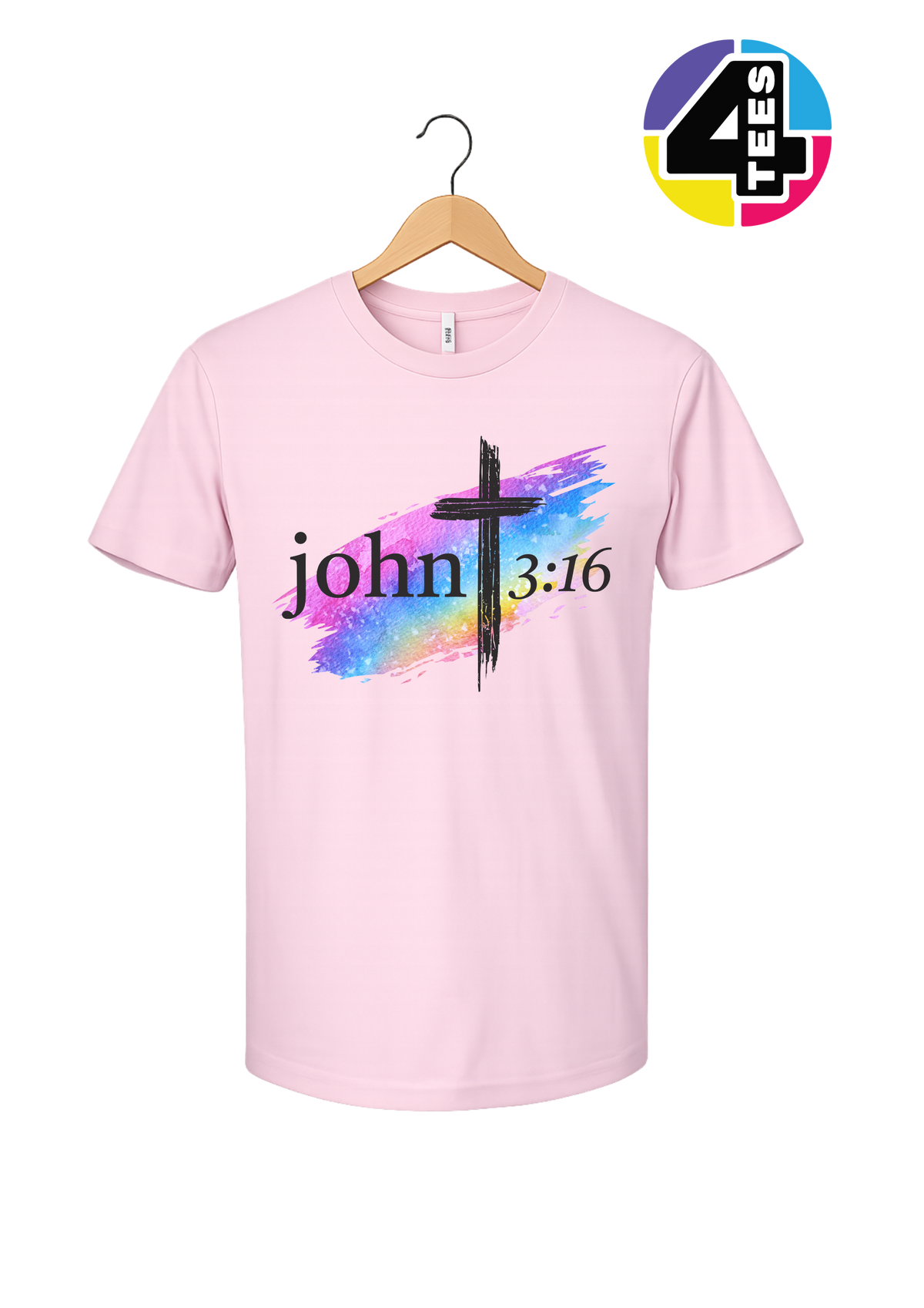 John 3:16 Rainbow Faith Tee