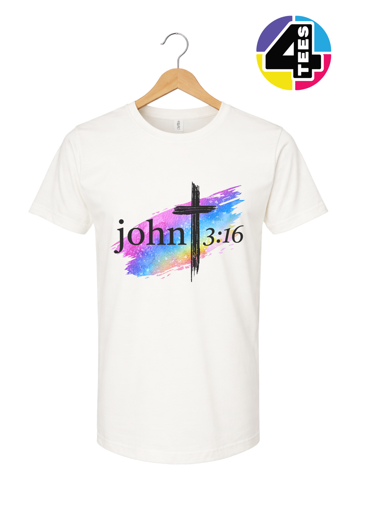 John 3:16 Rainbow Faith Tee
