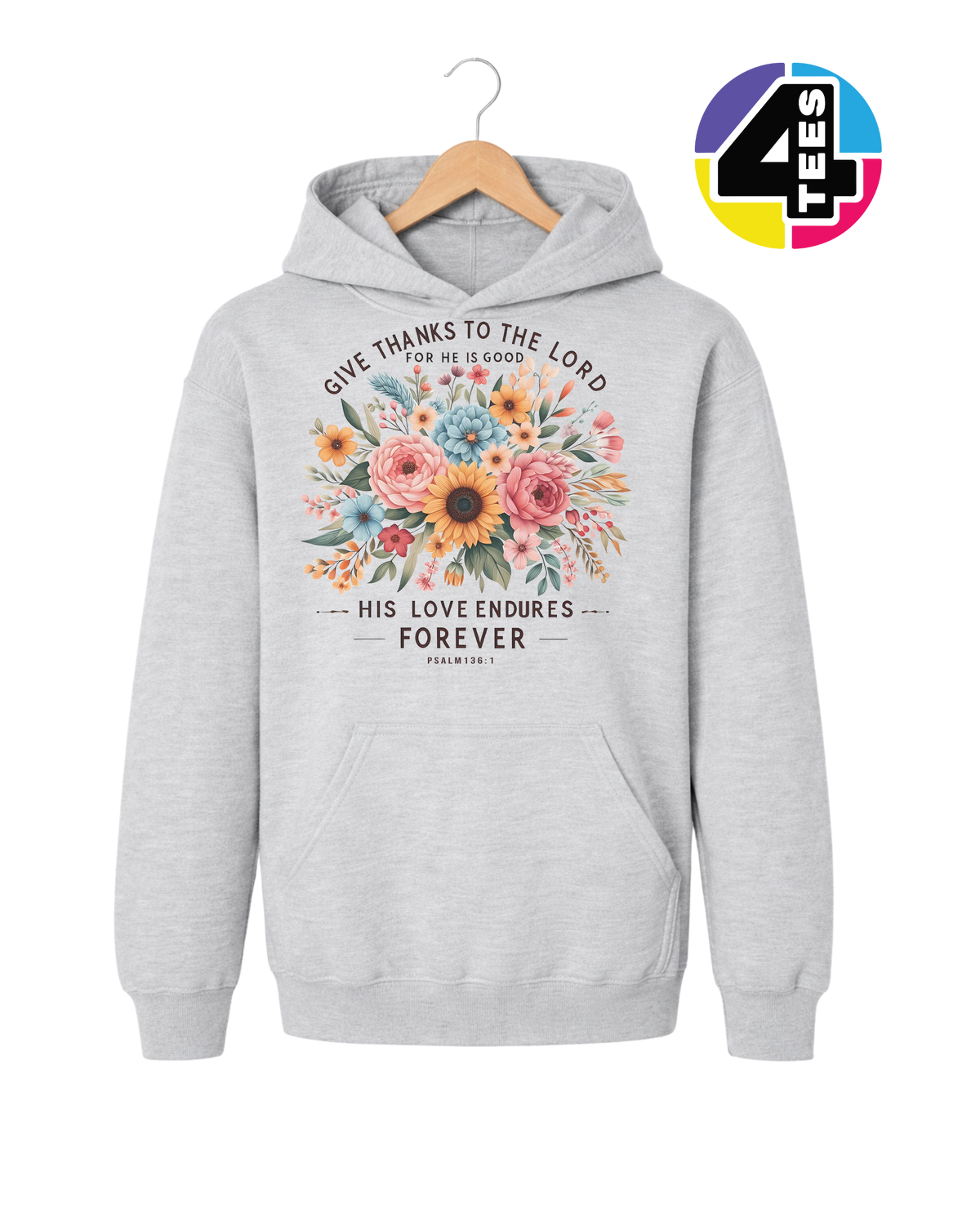 His Love Endures Forever Youth Hoodie