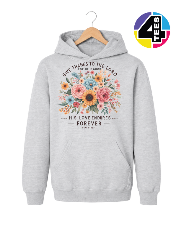 His Love Endures Forever Youth Hoodie