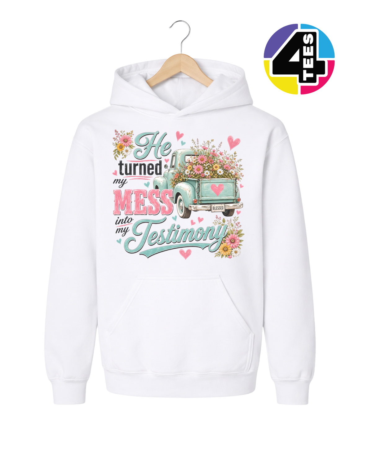 Mess Into Testimony Youth Hoodie