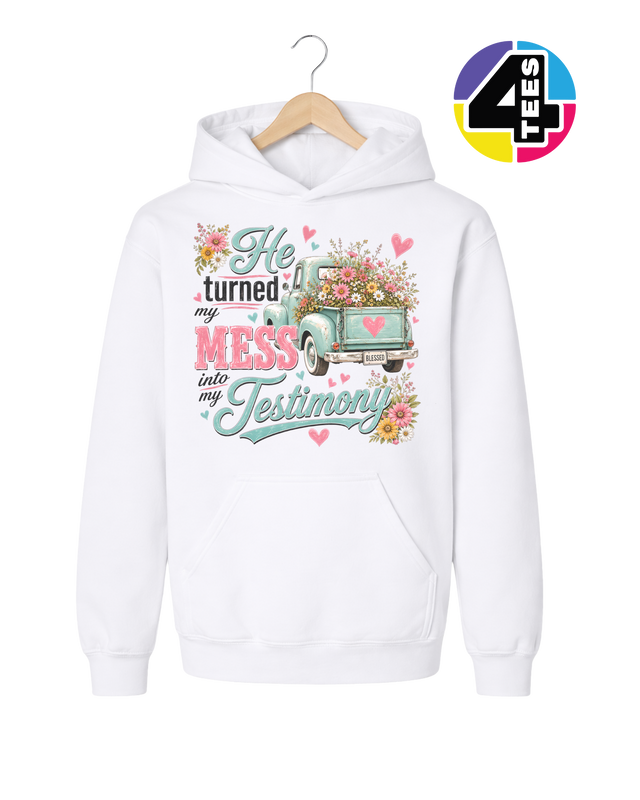 Mess Into Testimony Youth Hoodie
