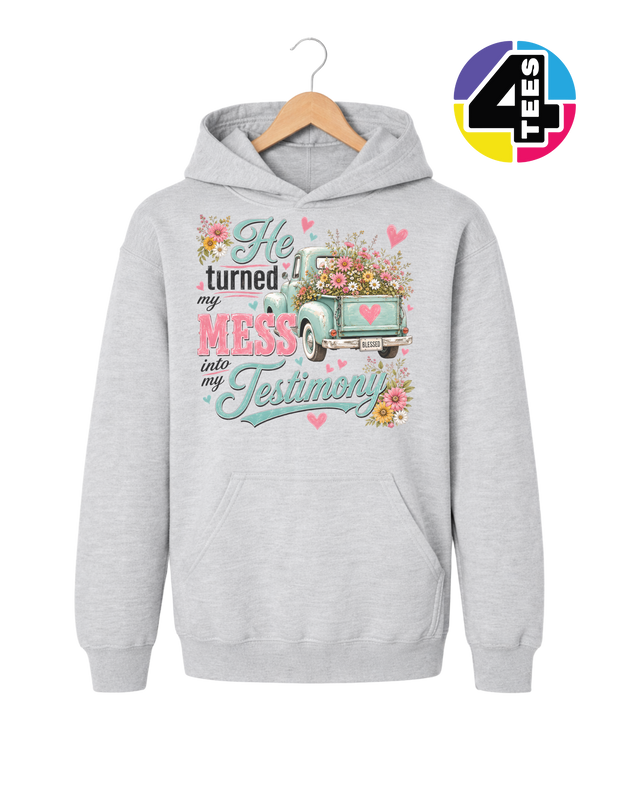 Mess Into Testimony Youth Hoodie