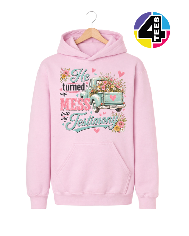 Mess Into Testimony Youth Hoodie