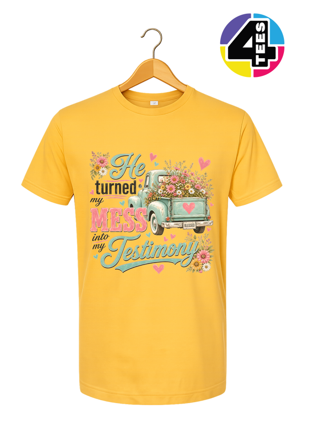 Mess Into Testimony Tee