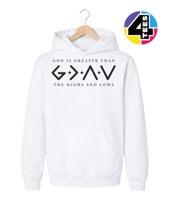 God Is Greater Than the Highs and Lows Youth Hoodie