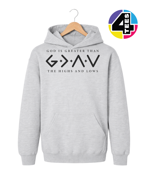 God Is Greater Than the Highs and Lows Youth Hoodie