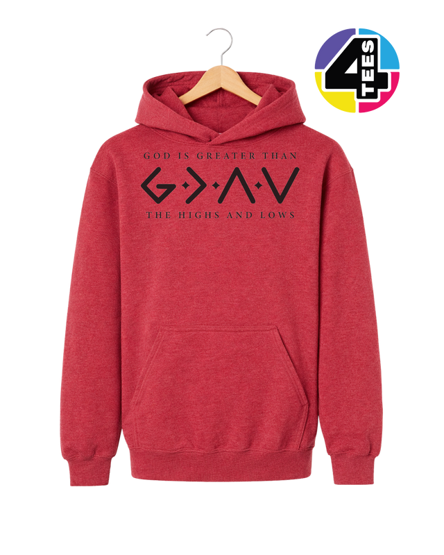 God Is Greater Than the Highs and Lows Youth Hoodie