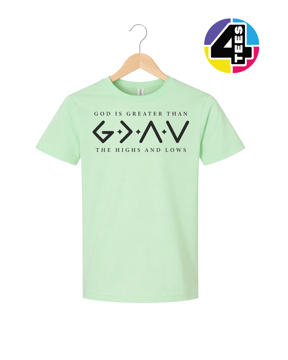 God Is Greater Than the Highs and Lows Youth Tee