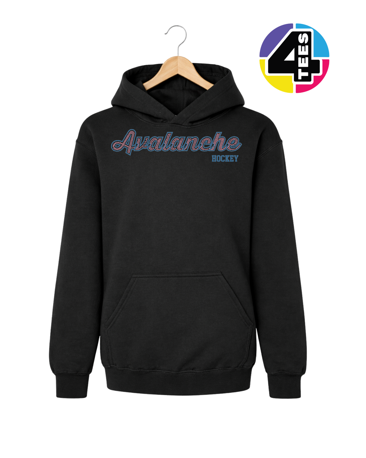 Avalanche Spangle Hockey Youth Hoodie