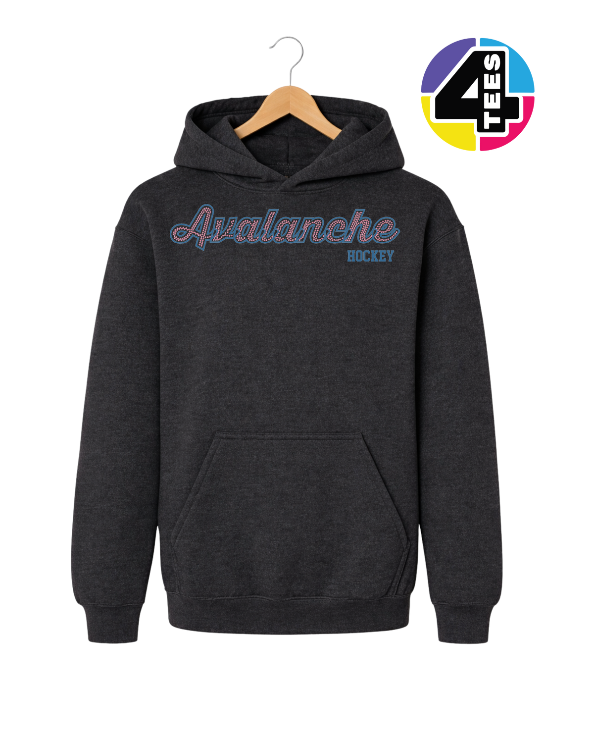 Avalanche Spangle Hockey Youth Hoodie