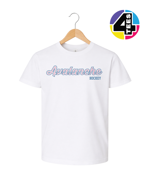 Avalanche Spangle Hockey Youth Tee