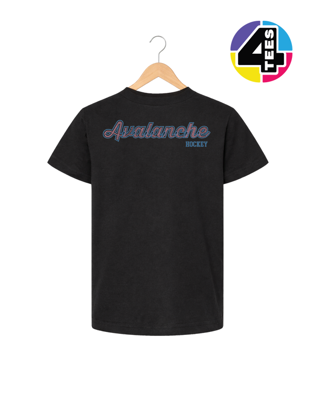 Avalanche Spangle Hockey Youth Tee