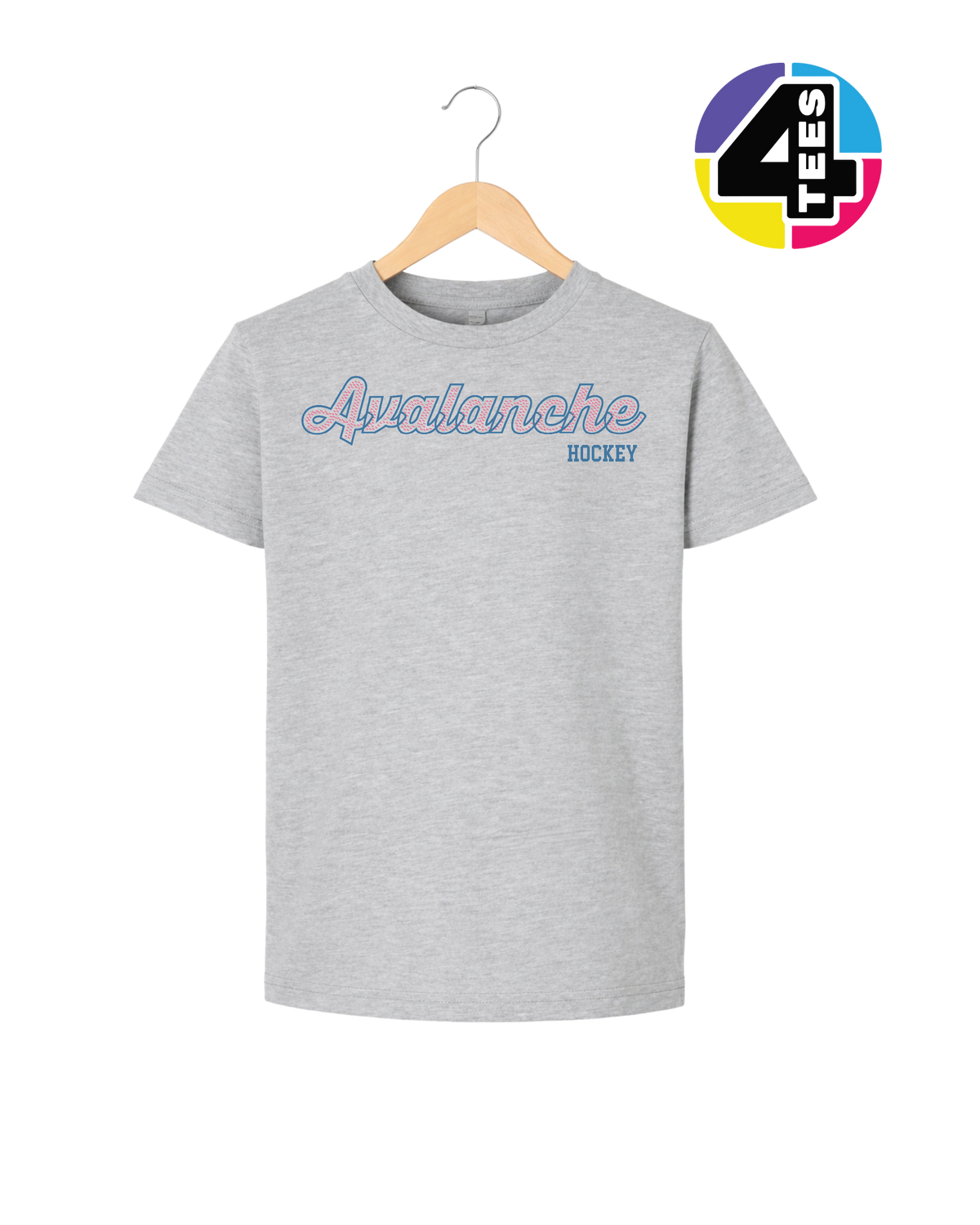 Avalanche Spangle Hockey Youth Tee