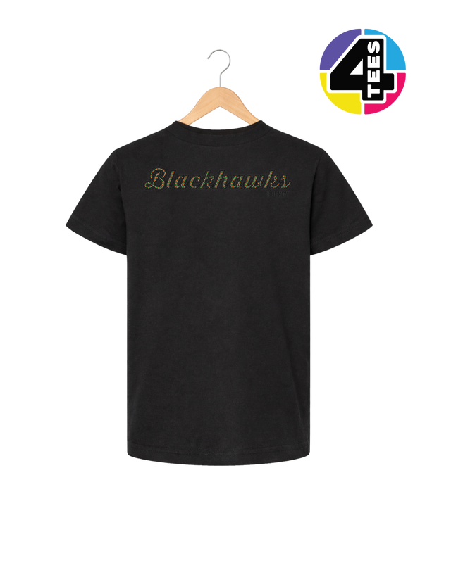 Blackhawks Spangle Hockey Youth Tee