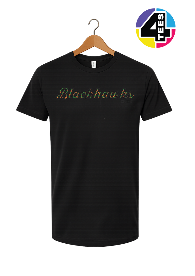 Blackhawks Spangle Hockey Tee