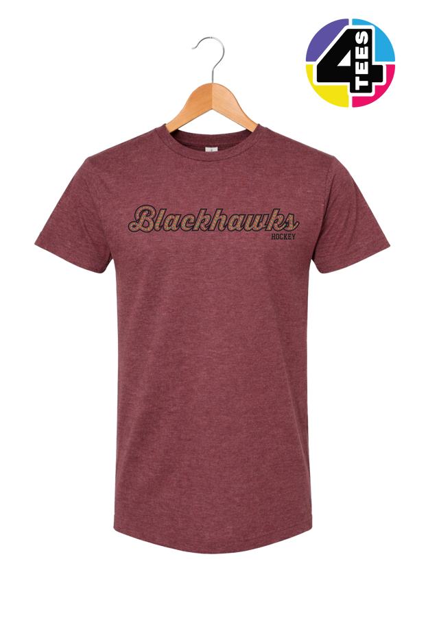 Blackhawks Spangle Hockey Tee