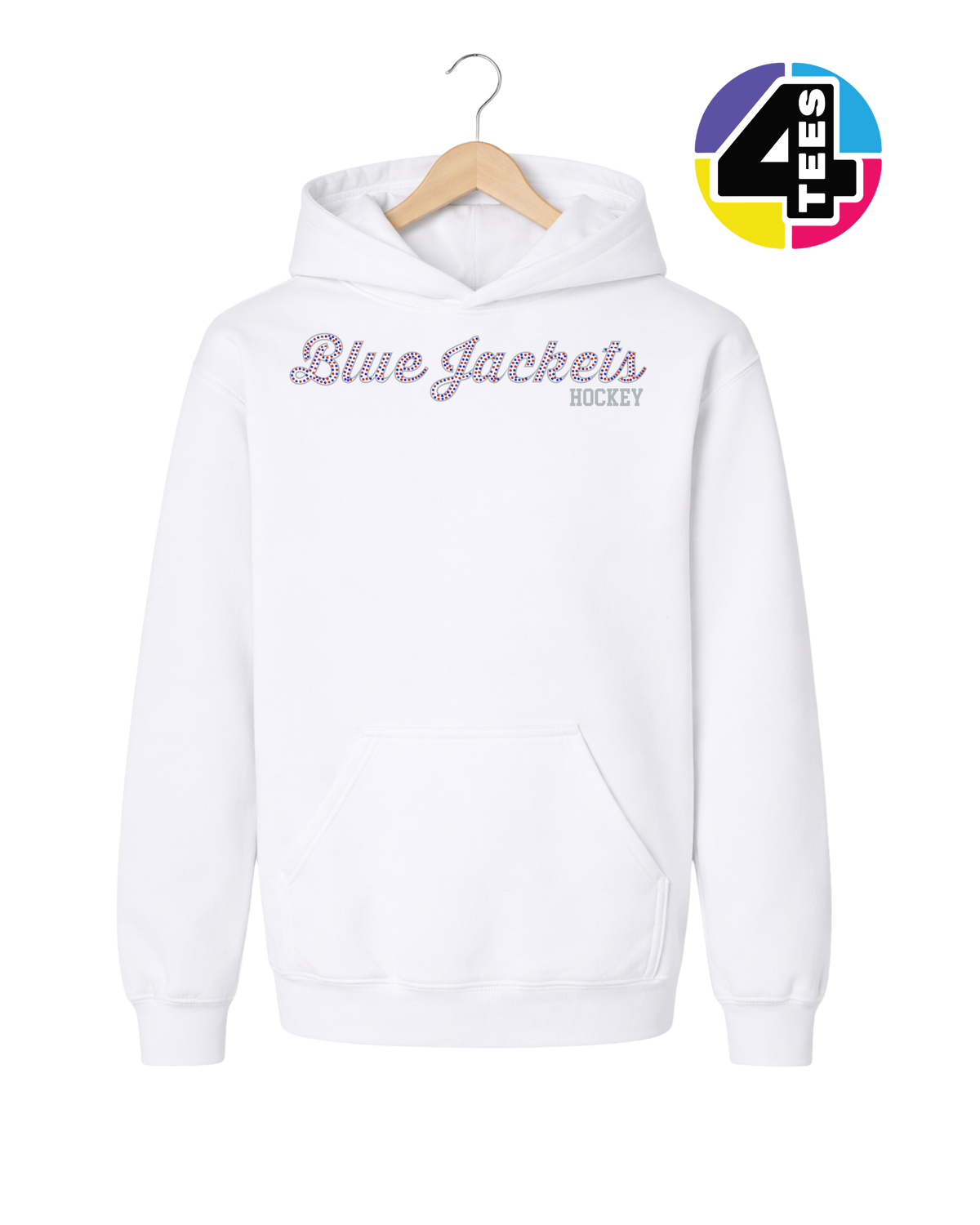 Bluejacket Spangle Hockey Youth Hoodie