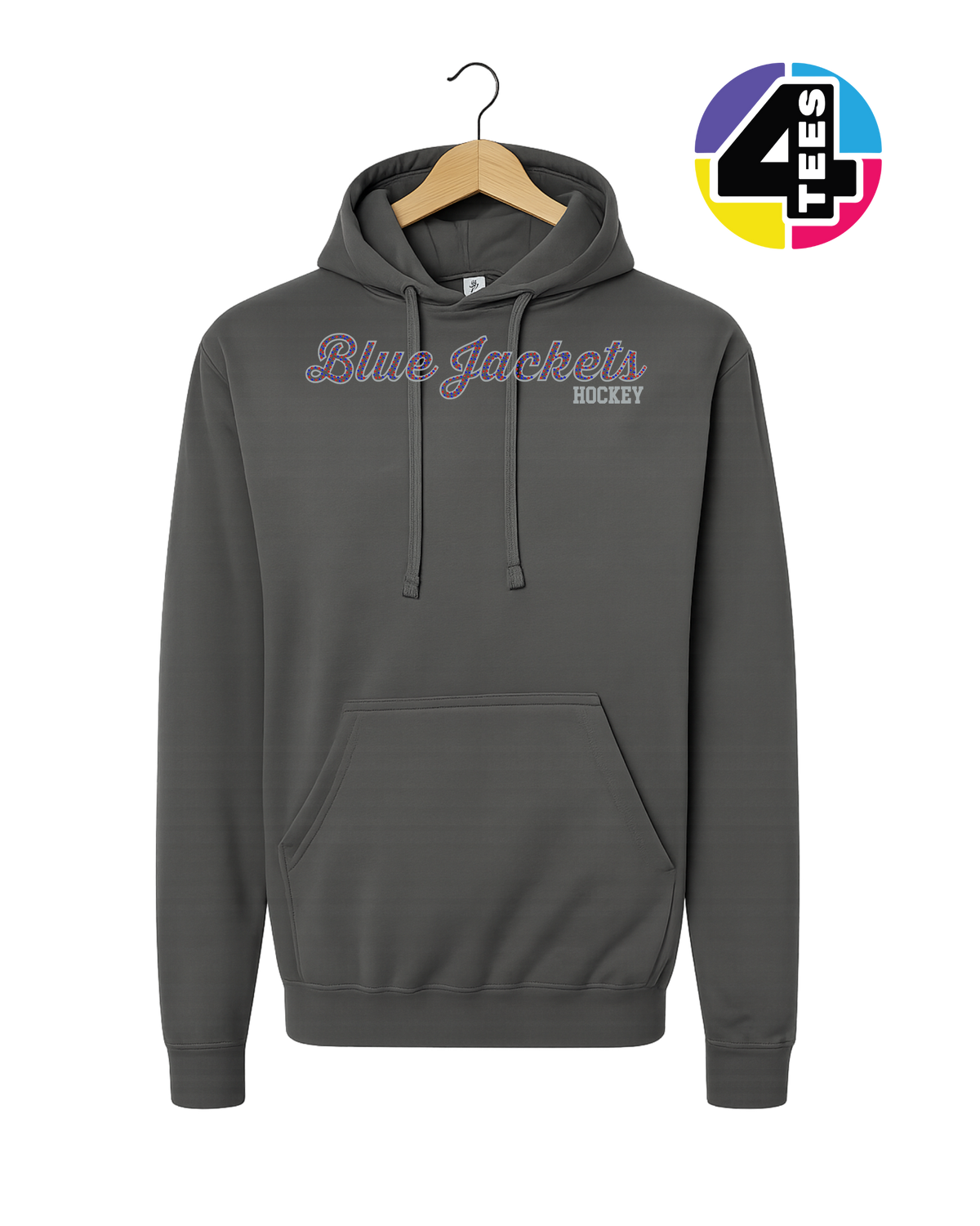 Bluejacket Spangle Hockey Hoodie