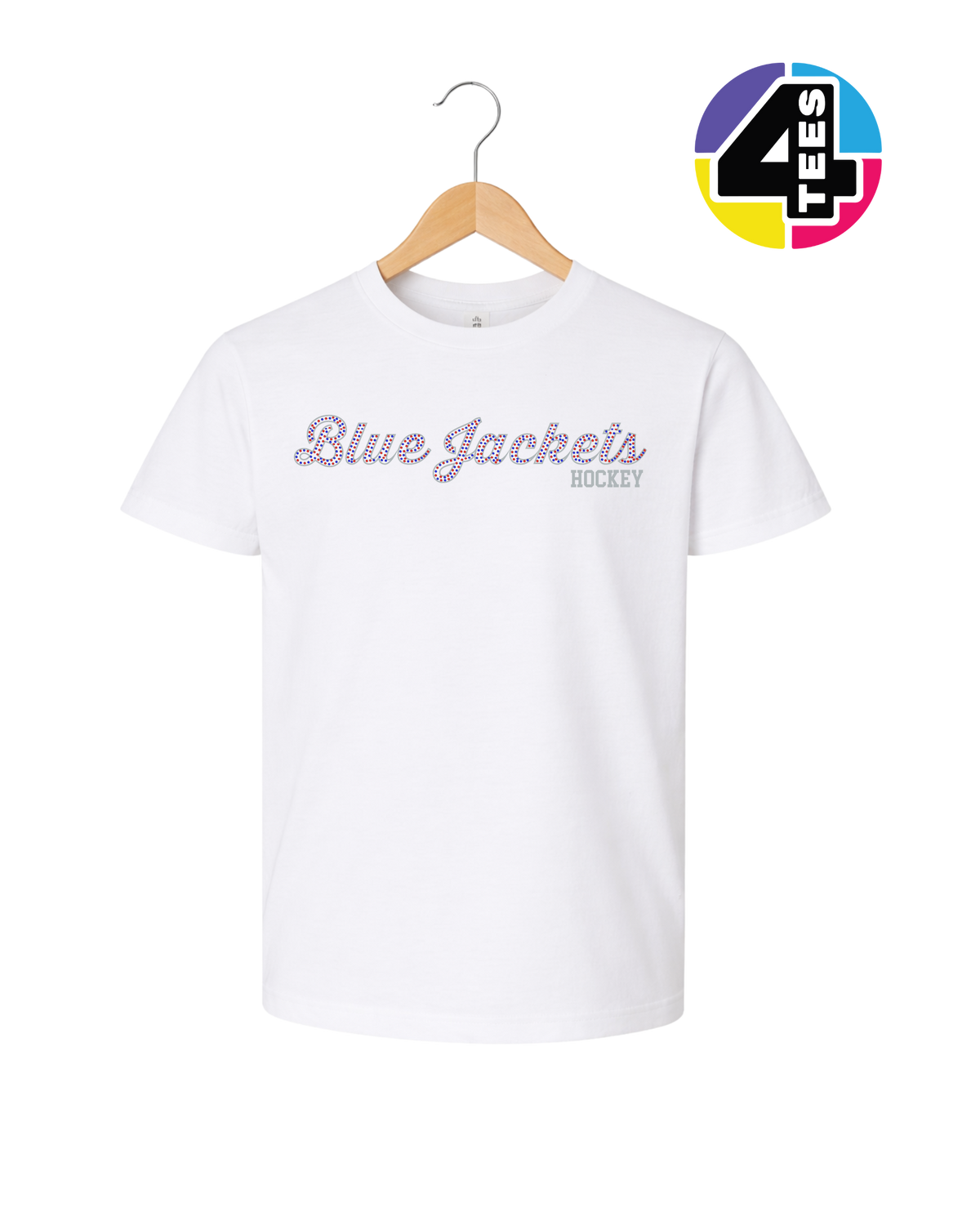 Bluejacket Spangle Hockey Youth Tee