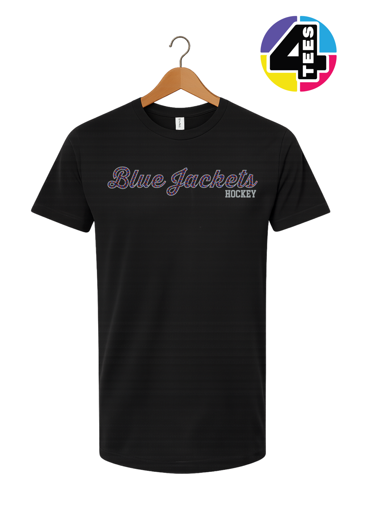 Bluejacket Spangle Hockey Tee
