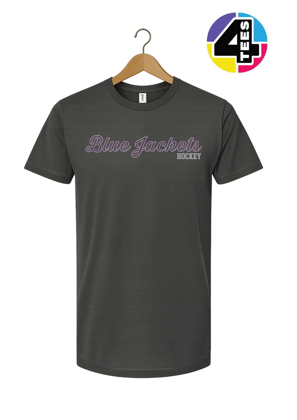 Bluejacket Spangle Hockey Tee