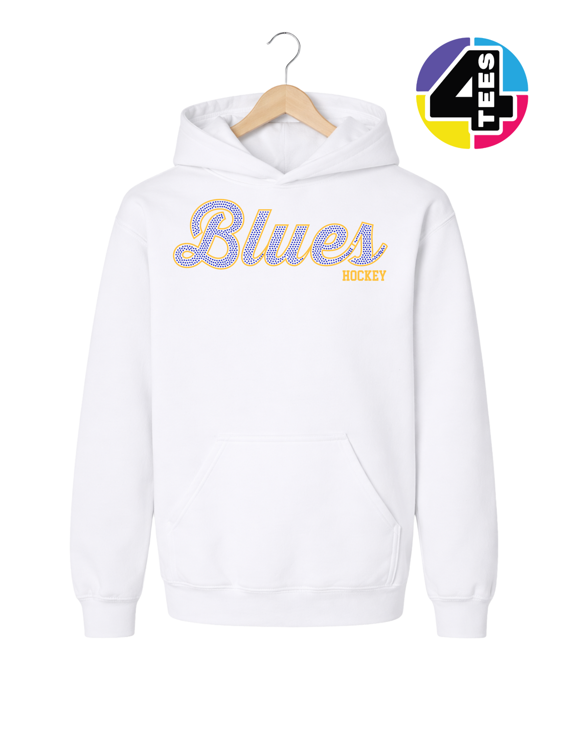 Blues Spangle Hockey Youth Hoodie