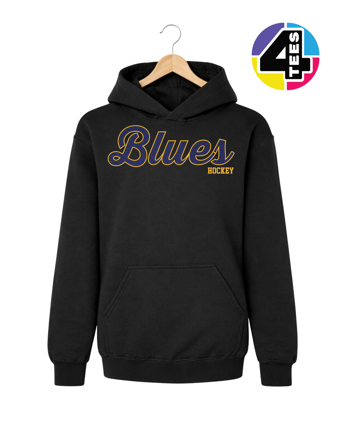 Blues Spangle Hockey Youth Hoodie