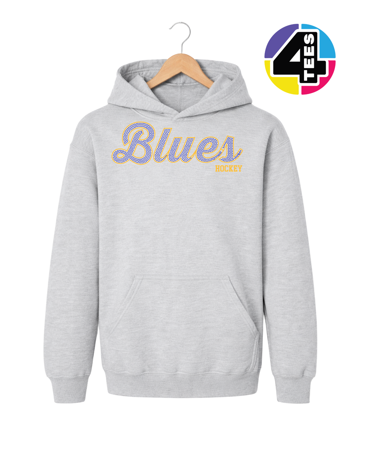 Blues Spangle Hockey Youth Hoodie