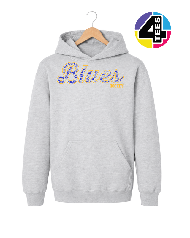 Blues Spangle Hockey Youth Hoodie