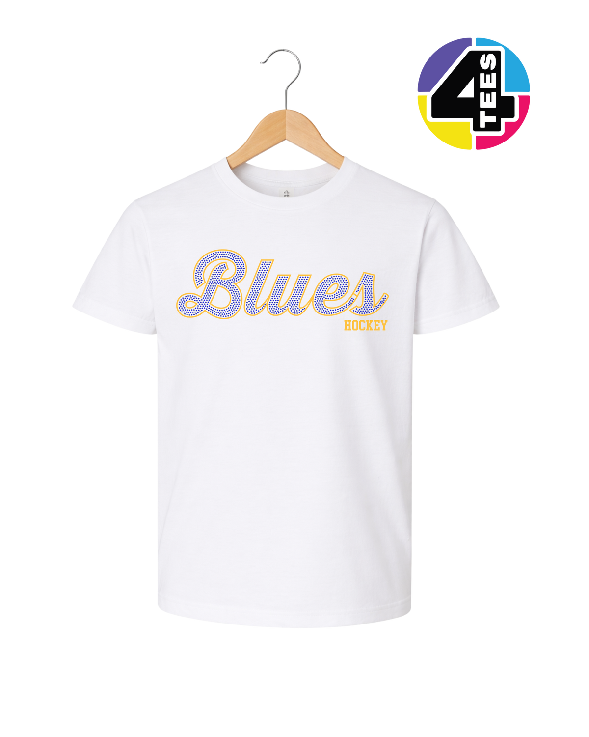 Blues Spangle Hockey Youth Tee